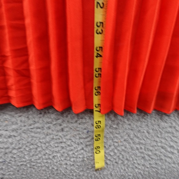 NWT Skies Are‎ Blue Pleated Colorblock Maxi Dress XS Hot Pink Red Womens Belted - Picture 9 of 15